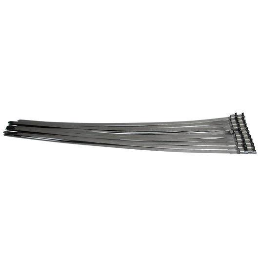20 x Vorgefertigte Edelstahl 304SS Schlauchbandschellen Kabelbinder Länge 740 mm