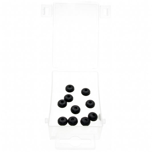 10 x Gummi Durchgangstüllen / Gummitülle TYP offen für Karosserie 3,18 x 6,35 mm