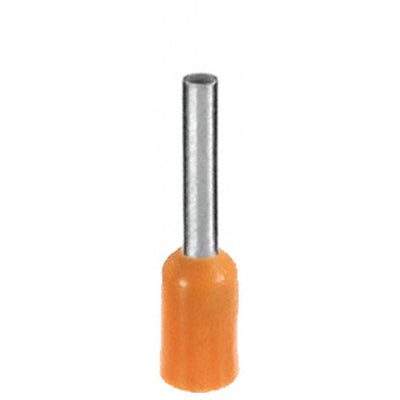 100 x Aderendhülsen-Sortiment - ORANGE - isoliert - 0,5qmm / 0,5mm²  Länge 8 mm