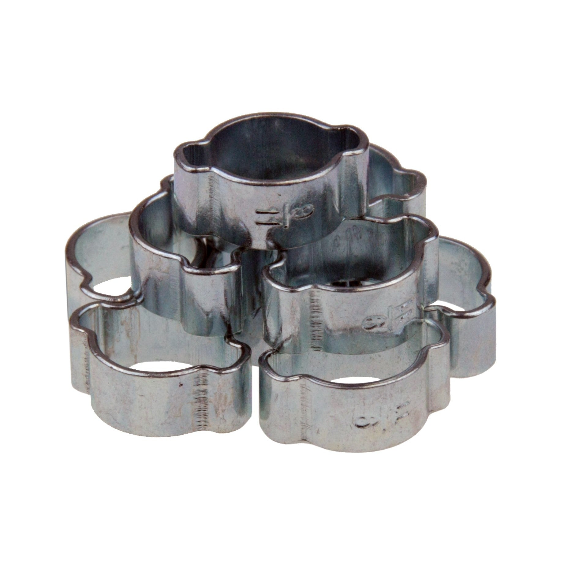Zweiohrschellen Schlauchschellen 2-Ohr Schlauchklemmen 9-11 mm (3/8) 10-tlg.