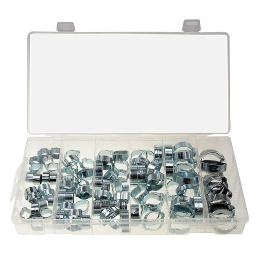 100 x Zweiohrschelen Schlauchschellen 2 Ohr Klemmschelle Schlauchklemmen 7-20 mm