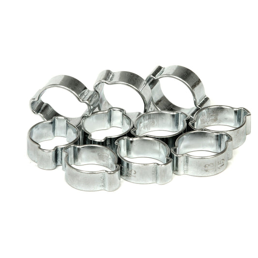 Zweiohrschellen Schlauchschellen 2-Ohr Schlauchklemmen 13-15 mm (9/16) 10-tlg.