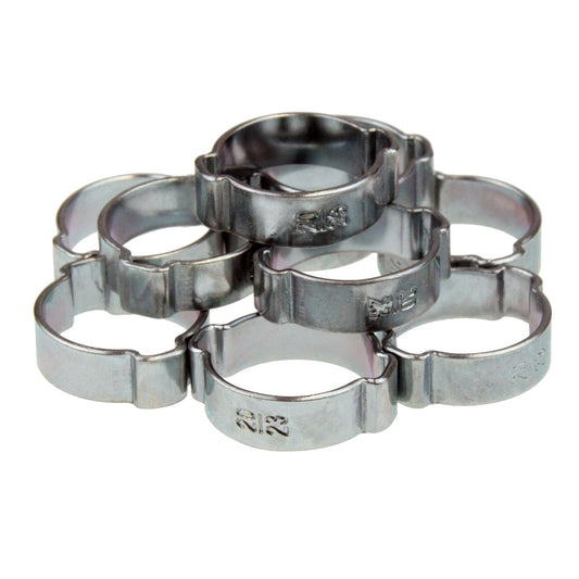 Zweiohrschellen Schlauchschellen Sortiment 2-Ohr Schlauchklemmen 20-23 mm 10-tlg