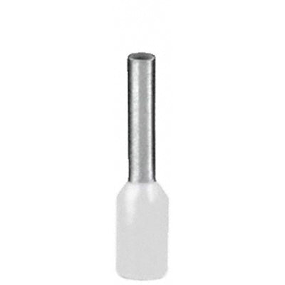 100 x Aderendhülsen-Sortiment - WEISS- isoliert - 0,75qmm / 0,75mm²  Länge 8 mm