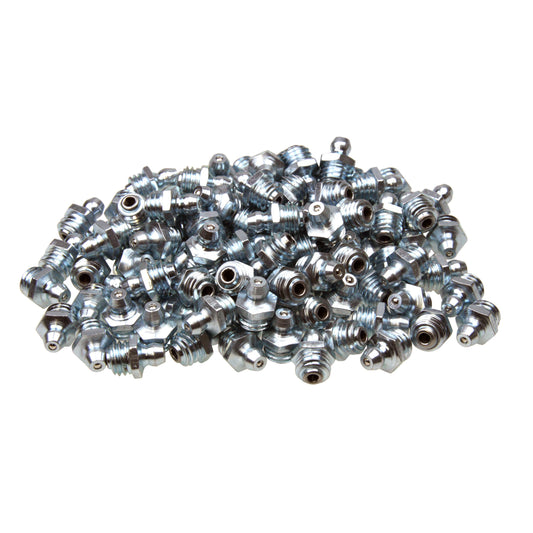 10 x Kegel-Schmiernippel (Fettnippel H1 Form A 0° gerade M10 x 1.5) verzinkt