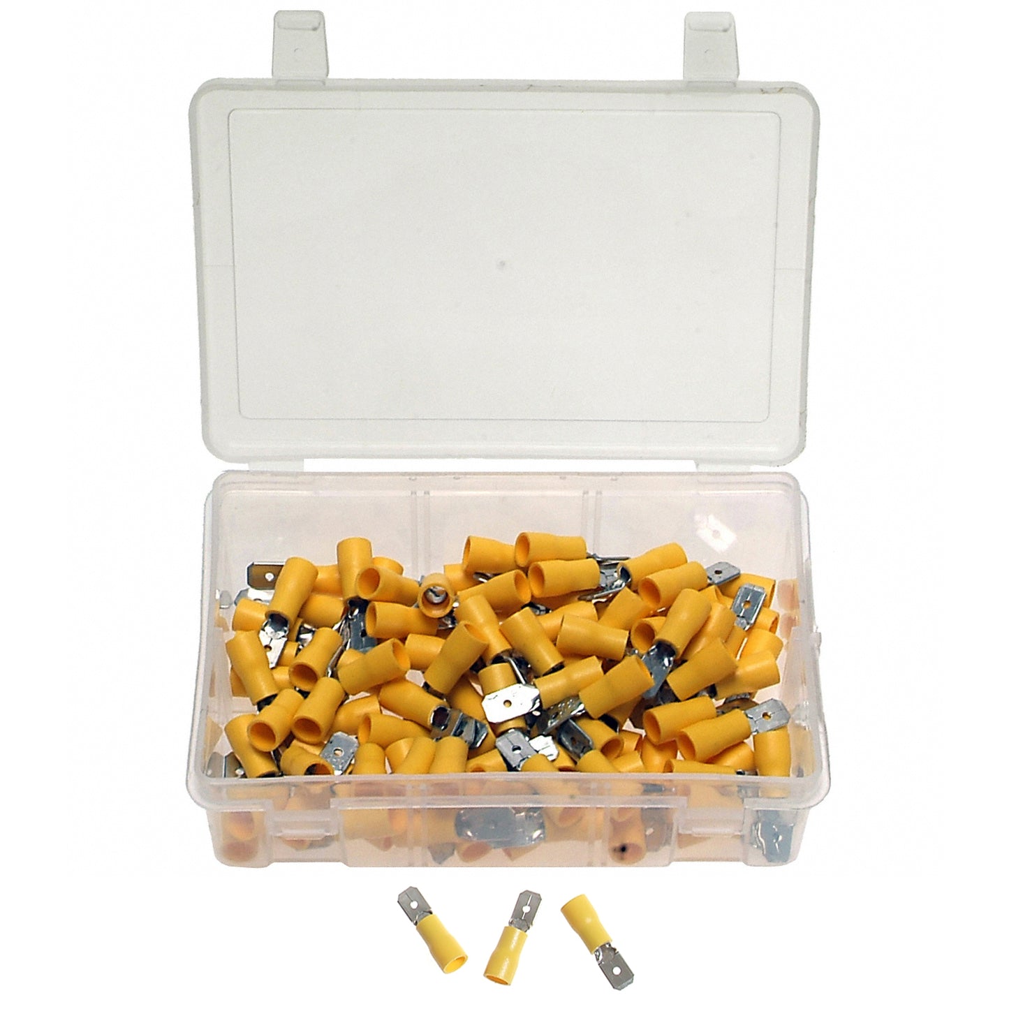 100 x Kabelschuhe Presskabelschuhe Sortiment TYP FLACHSTECKER GELB 4.0-6.0 mm²