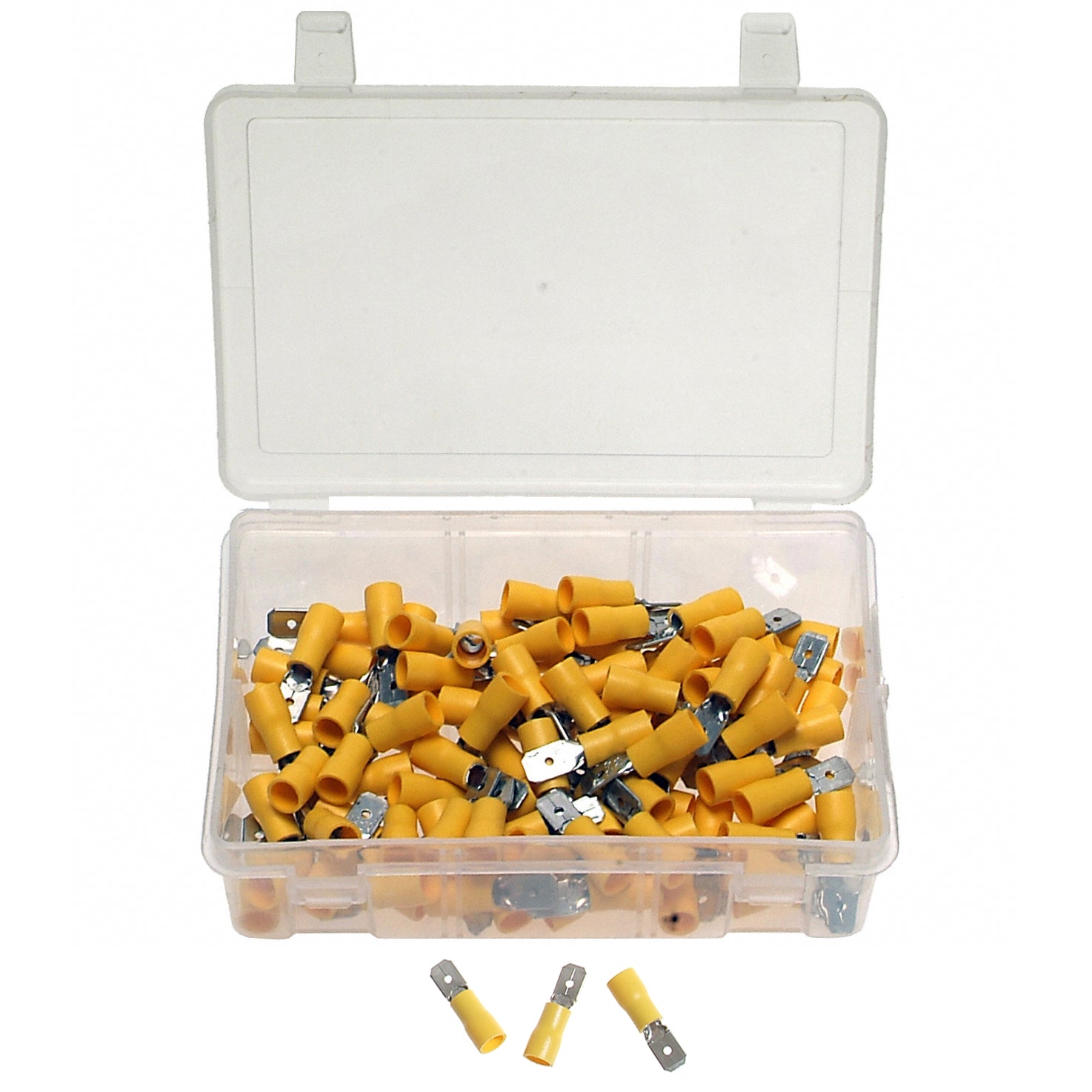 100 x Kabelschuhe Presskabelschuhe Sortiment TYP FLACHSTECKER GELB 4.0-6.0 mm²