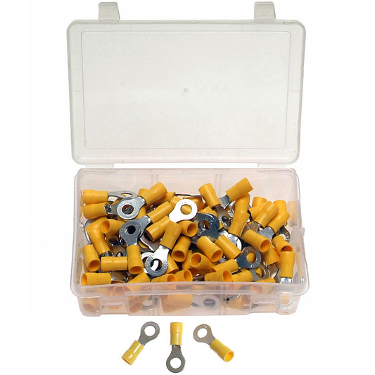 100 x Kabelschuhe Presskabelschuhe Sortiment TYP RINGFORM GELB 4.0-6.0 mm² M6
