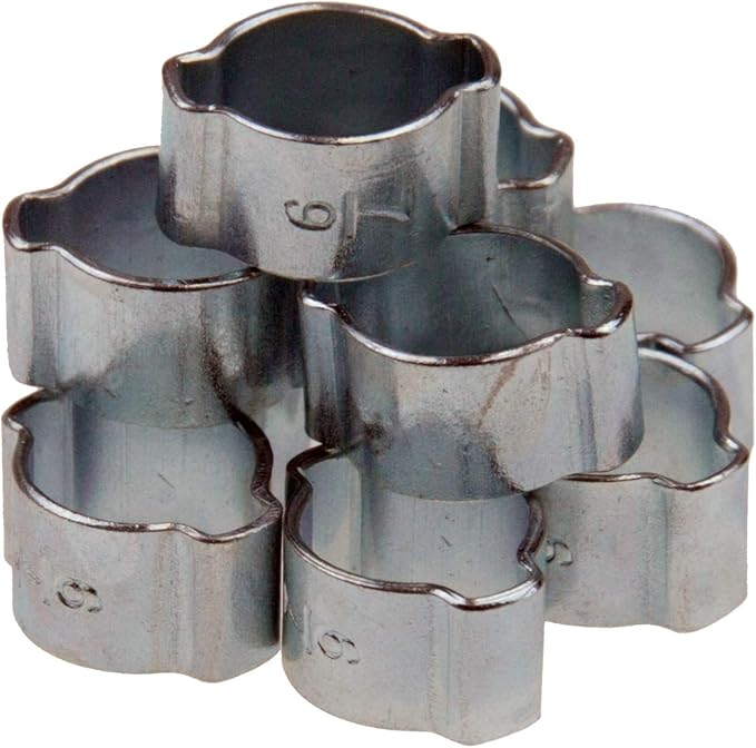 Zweiohrschellen Set Schlauchklemmen-Sortiment 2-Ohr Schlauchschellen 7-25mm