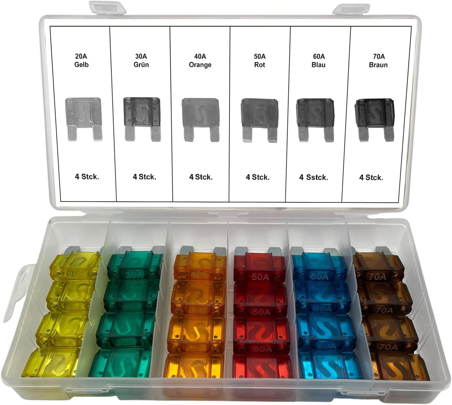 Flachsicherungen Box Alkan