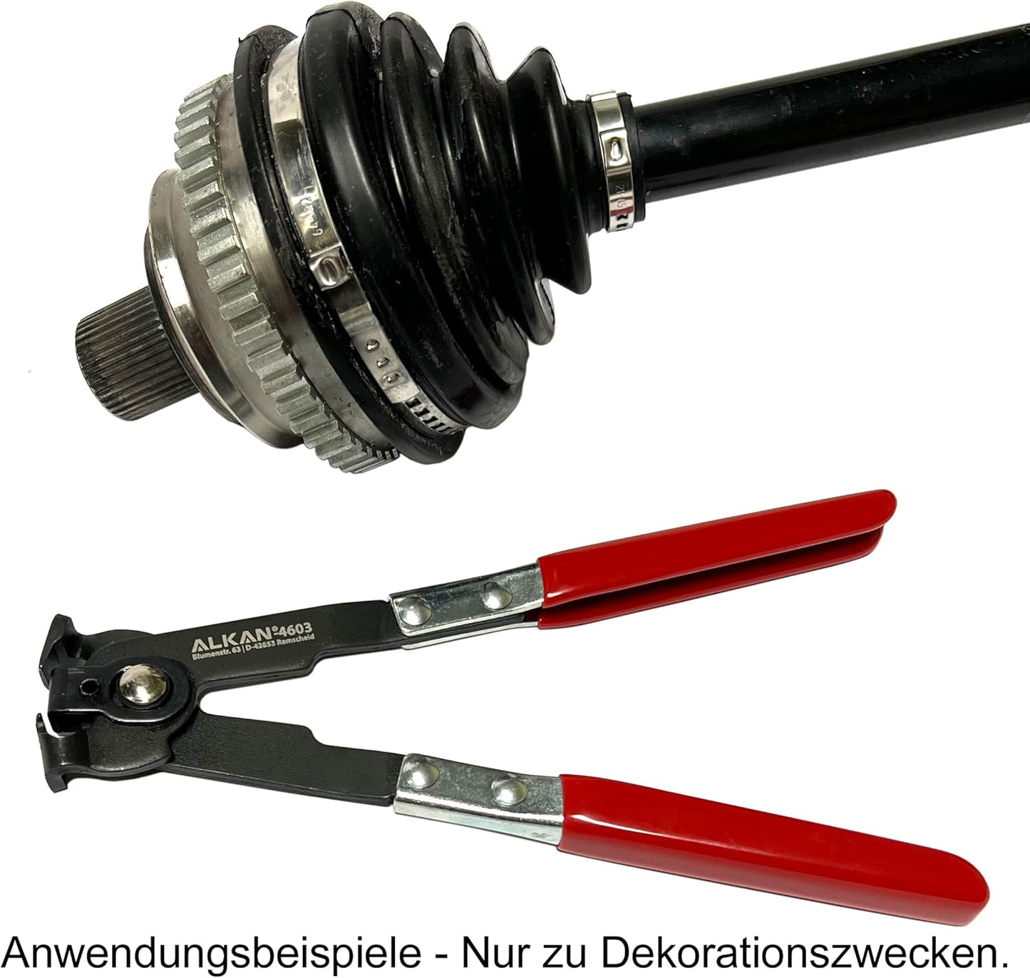 Schlauchklemmenzange Bild eines Anwendungsbeispiels